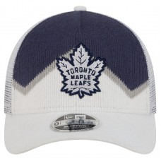 Бейсболка Toronto Maple Leafs New Era White/Blue Hockey Sock 9FORTY A-Frame M-Crown