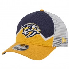 Бейсболка Nashville Predators New Era Gold/Navy Hockey Sock 9FORTY A-Frame M-Crown