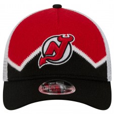 Бейсболка New Jersey Devils New Era Black/Red Hockey Sock 9FORTY A-Frame M-Crown