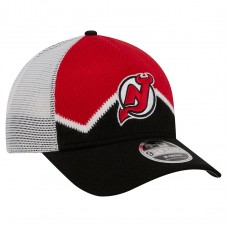 Бейсболка New Jersey Devils New Era Black/Red Hockey Sock 9FORTY A-Frame M-Crown