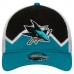 Бейсболка San Jose Sharks New Era Teal/Black Hockey Sock 9FORTY A-Frame M-Crown