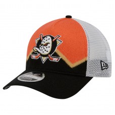 Бейсболка Anaheim Ducks New Era Black/Orange Hockey Sock 9FORTY A-Frame M-Crown