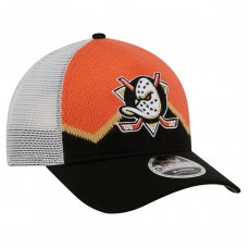 Бейсболка Anaheim Ducks New Era Black/Orange Hockey Sock 9FORTY A-Frame M-Crown
