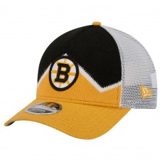 Бейсболка Boston Bruins New Era Gold/Black Hockey Sock 9FORTY A-Frame M-Crown