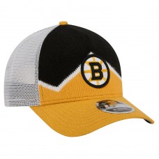 Бейсболка Boston Bruins New Era Gold/Black Hockey Sock 9FORTY A-Frame M-Crown