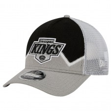 Бейсболка Los Angeles Kings New Era Silver/Black Hockey Sock 9FORTY A-Frame M-Crown