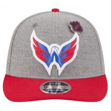 Бейсболка Washington Capitals New Era Gray/Red Wool Pin Low Profile 9FIFTY Snapback