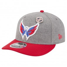Бейсболка Washington Capitals New Era Gray/Red Wool Pin Low Profile 9FIFTY Snapback