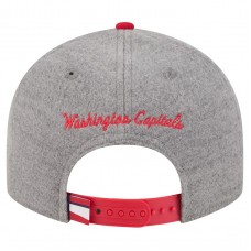 Бейсболка Washington Capitals New Era Gray/Red Wool Pin Low Profile 9FIFTY Snapback
