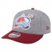 Бейсболка Colorado Avalanche New Era Gray/Burgundy Wool Pin Low Profile 9FIFTY Snapback