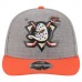 Бейсболка Anaheim Ducks New Era Gray/Black Wool Pin Low Profile 9FIFTY Snapback