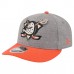 Бейсболка Anaheim Ducks New Era Gray/Black Wool Pin Low Profile 9FIFTY Snapback