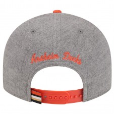 Бейсболка Anaheim Ducks New Era Gray/Black Wool Pin Low Profile 9FIFTY Snapback