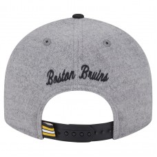 Бейсболка Boston Bruins New Era Gray/Black Wool Pin Low Profile 9FIFTY Snapback Бейсболка Boston Bruins New Era Gray/Black Wool Pin Low Profile 9FIFTY Snapback