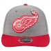 Бейсболка Detroit Red Wings New Era Gray/Red Wool Pin Low Profile 9FIFTY Snapback