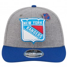 Бейсболка New York Rangers New Era Gray/Blue Wool Pin Low Profile 9FIFTY Snapback Бейсболка New York Rangers New Era Gray/Blue Wool Pin Low Profile 9FIFTY Snapback