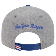 Бейсболка New York Rangers New Era Gray/Blue Wool Pin Low Profile 9FIFTY Snapback Бейсболка New York Rangers New Era Gray/Blue Wool Pin Low Profile 9FIFTY Snapback