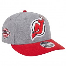 Бейсболка New Jersey Devils New Era Gray/Red Wool Pin Low Profile 9FIFTY Snapback