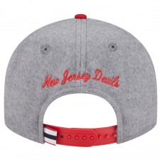 Бейсболка New Jersey Devils New Era Gray/Red Wool Pin Low Profile 9FIFTY Snapback