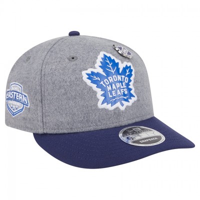 Бейсболка Toronto Maple Leafs New Era Gray/Blue Wool Pin Low Profile 9FIFTY Snapback
