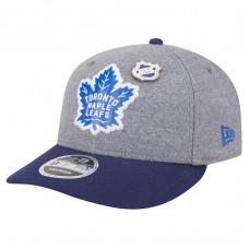 Бейсболка Toronto Maple Leafs New Era Gray/Blue Wool Pin Low Profile 9FIFTY Snapback