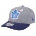 Бейсболка Toronto Maple Leafs New Era Gray/Blue Wool Pin Low Profile 9FIFTY Snapback