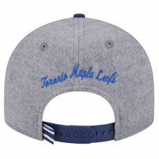 Бейсболка Toronto Maple Leafs New Era Gray/Blue Wool Pin Low Profile 9FIFTY Snapback