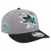 Бейсболка San Jose Sharks New Era Gray/Black Wool Pin Low Profile 9FIFTY Snapback