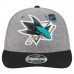 Бейсболка San Jose Sharks New Era Gray/Black Wool Pin Low Profile 9FIFTY Snapback