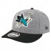 Бейсболка San Jose Sharks New Era Gray/Black Wool Pin Low Profile 9FIFTY Snapback