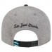 Бейсболка San Jose Sharks New Era Gray/Black Wool Pin Low Profile 9FIFTY Snapback