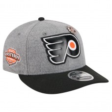 Бейсболка Philadelphia Flyers New Era Gray/Black Wool Pin Low Profile 9FIFTY Snapback