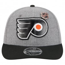 Бейсболка Philadelphia Flyers New Era Gray/Black Wool Pin Low Profile 9FIFTY Snapback