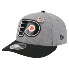Бейсболка Philadelphia Flyers New Era Gray/Black Wool Pin Low Profile 9FIFTY Snapback