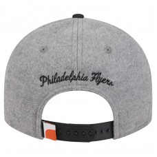 Бейсболка Philadelphia Flyers New Era Gray/Black Wool Pin Low Profile 9FIFTY Snapback