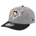 Бейсболка Pittsburgh Penguins New Era Gray/Black Wool Pin Low Profile 9FIFTY Snapback