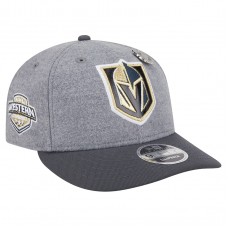 Бейсболка Vegas Golden Knights New Era Gray/Black Wool Pin Low Profile 9FIFTY Snapback