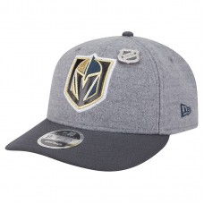 Бейсболка Vegas Golden Knights New Era Gray/Black Wool Pin Low Profile 9FIFTY Snapback