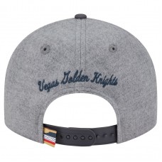 Бейсболка Vegas Golden Knights New Era Gray/Black Wool Pin Low Profile 9FIFTY Snapback