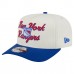 Бейсболка New York Rangers New Era Cream/Blue Chainstitch 9FIFTY A-Frame Snapback
