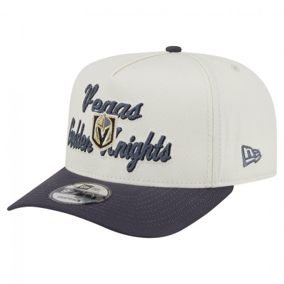 Бейсболка Vegas Golden Knights New Era Cream/Grey Chainstitch 9FIFTY A-Frame Snapback