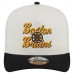 Бейсболка Boston Bruins New Era Cream/Black Chainstitch 9FIFTY A-Frame Snapback