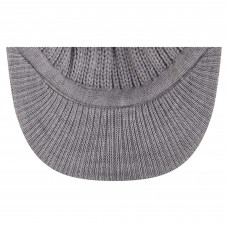New York Rangers New Era Heather Gray Cuffed Knit Hat with Visor New York Rangers New Era Heather Gray Cuffed Knit Hat with Visor