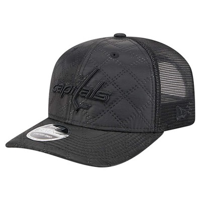 Бейсболка Washington Capitals New Era Black Quilted Nylon 9SEVENTY