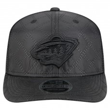 Бейсболка Minnesota Wild New Era Black Quilted Nylon 9SEVENTY