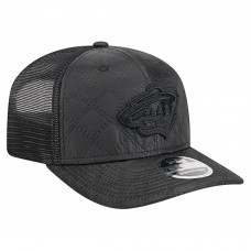 Бейсболка Minnesota Wild New Era Black Quilted Nylon 9SEVENTY