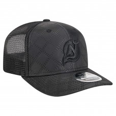 Бейсболка New Jersey Devils New Era Black Quilted Nylon 9SEVENTY