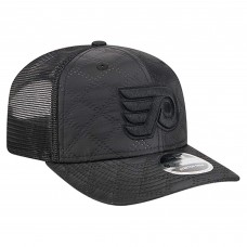 Бейсболка Philadelphia Flyers New Era Black Quilted Nylon 9SEVENTY
