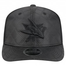 Бейсболка San Jose Sharks New Era Black Quilted Nylon 9SEVENTY