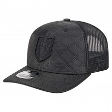 Бейсболка Vegas Golden Knights New Era Black Quilted Nylon 9SEVENTY